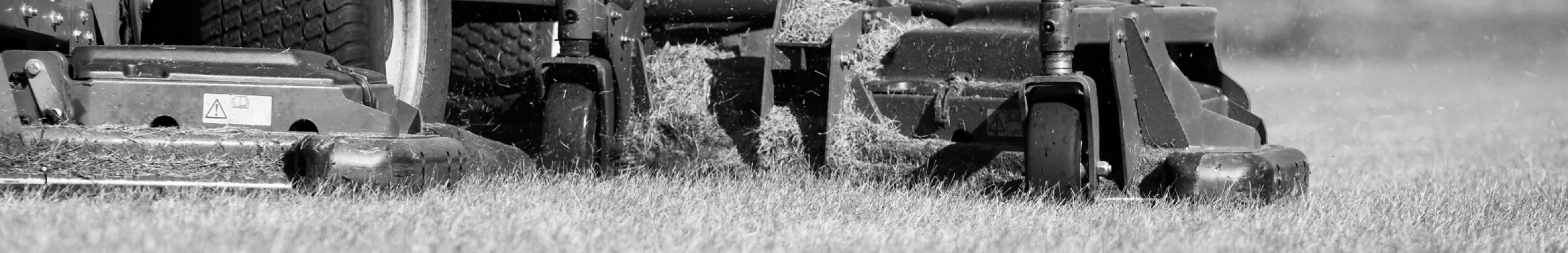 Sears Turf Care seating solutions. Picture of a commercial lawnmower.